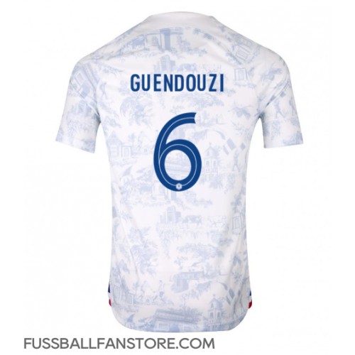 Frankreich Matteo Guendouzi #6 Replik Auswärtstrikot WM 2022 Kurzarm
